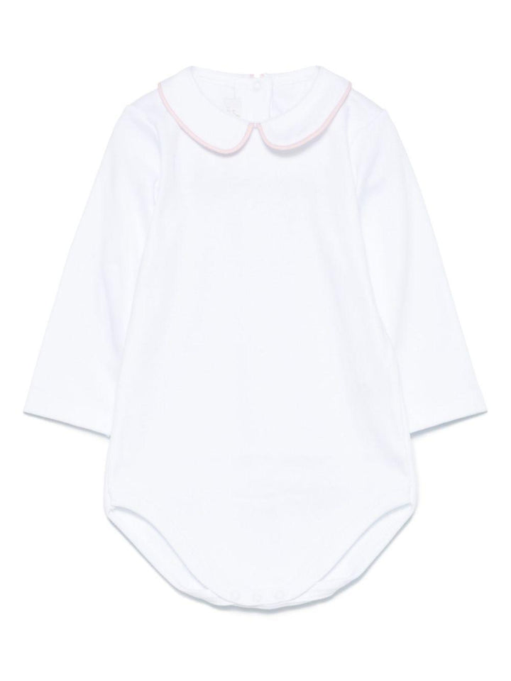 Body bianco/rosa neonata