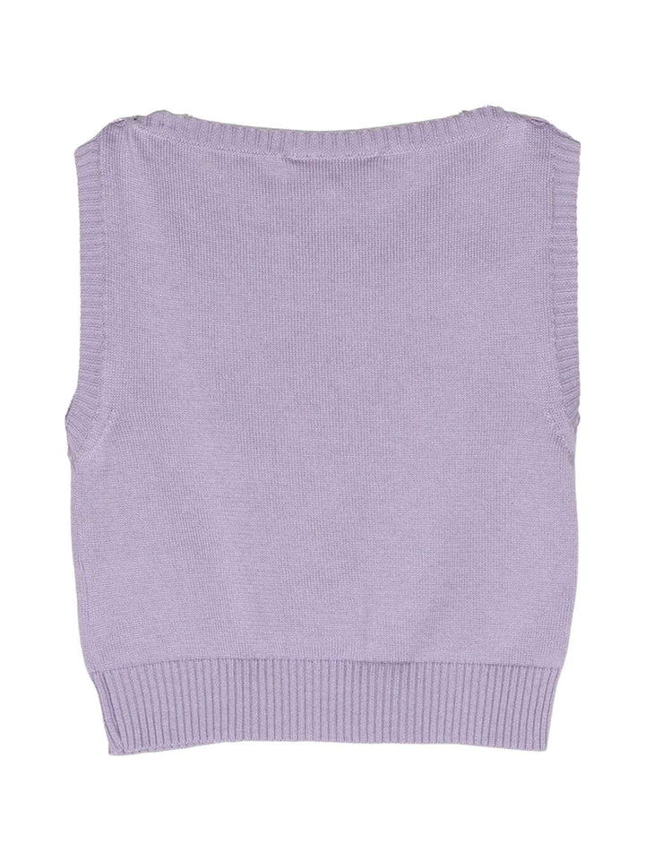 Gilet lilla bambina
