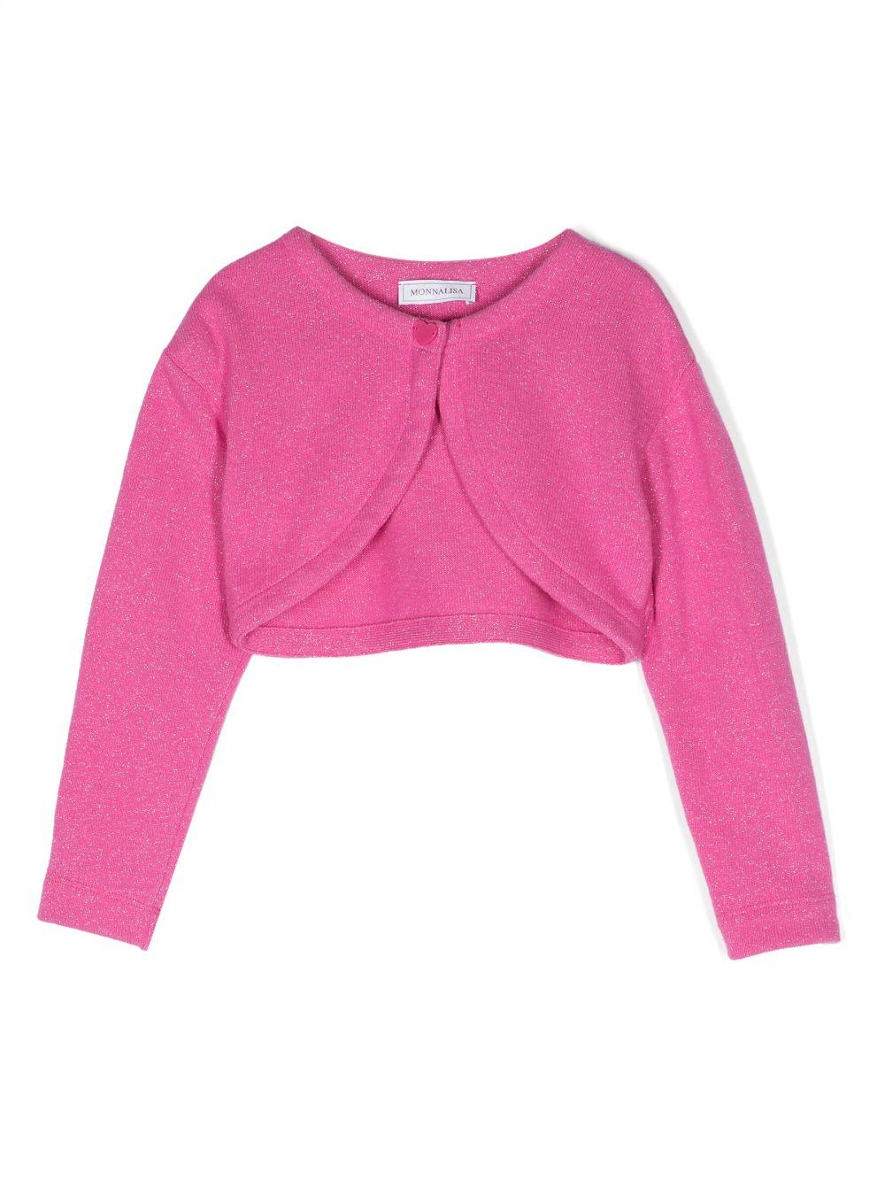 Cardigan fucsia  bambina