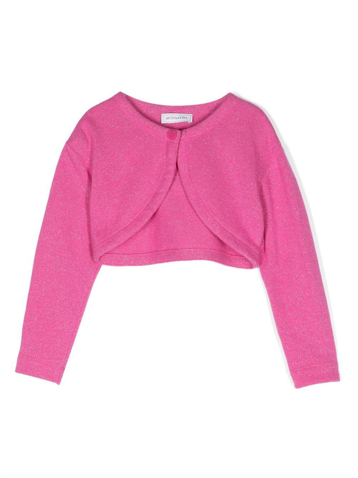 Cardigan fucsia  bambina