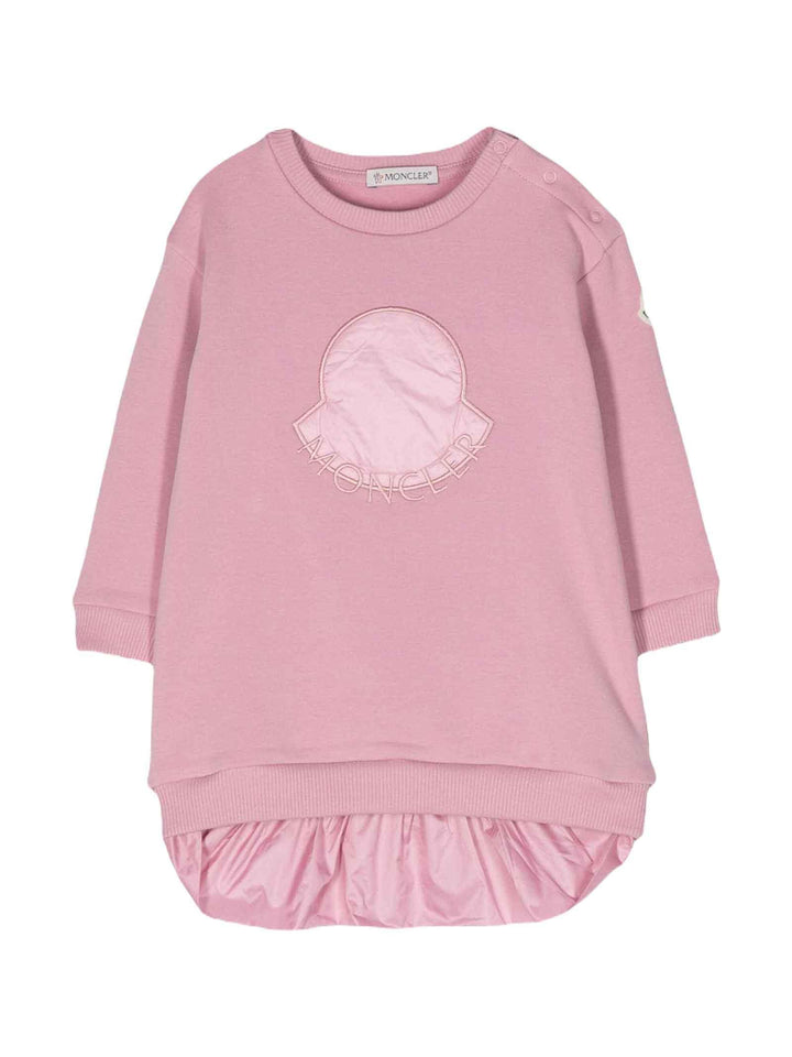 Abito rosa neonata 8I0000689A23 527 Moncler Kids 