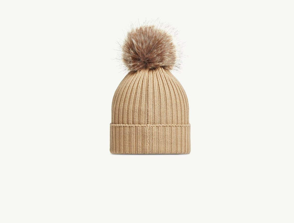 cappello beige bambino 3B00011A9327 231 Moncler Kids 