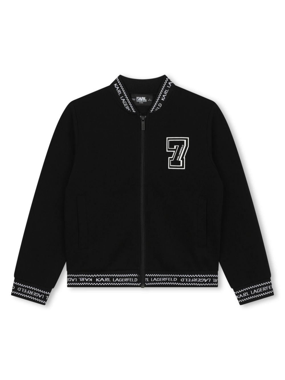 felpa nera bambino Z30048 09B Karl lagerfeld kids 