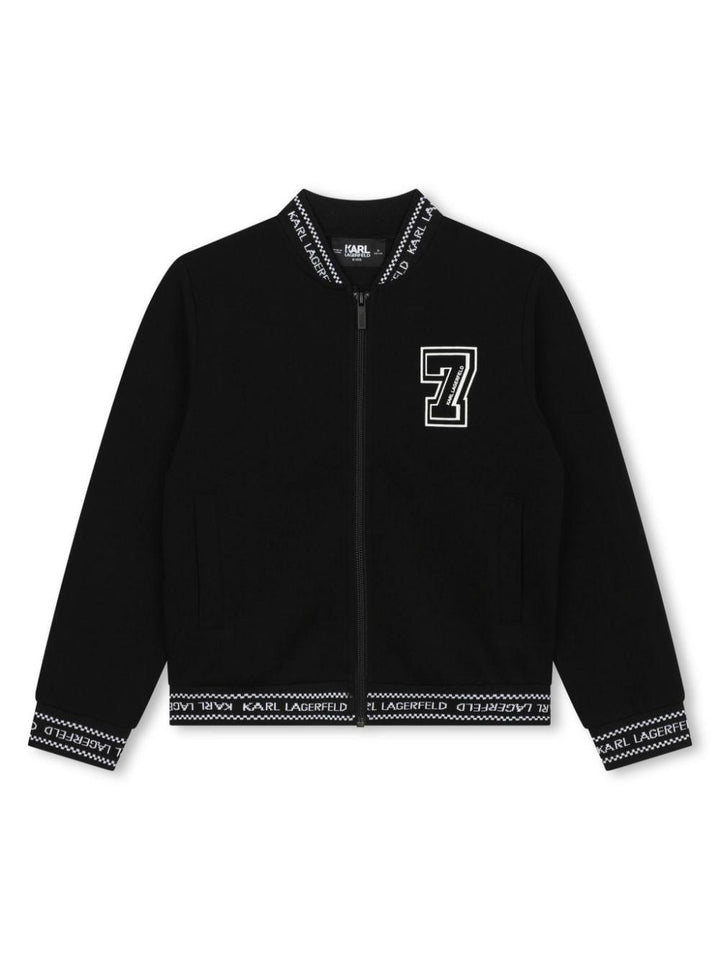 felpa nera bambino Z30048 09B Karl lagerfeld kids 