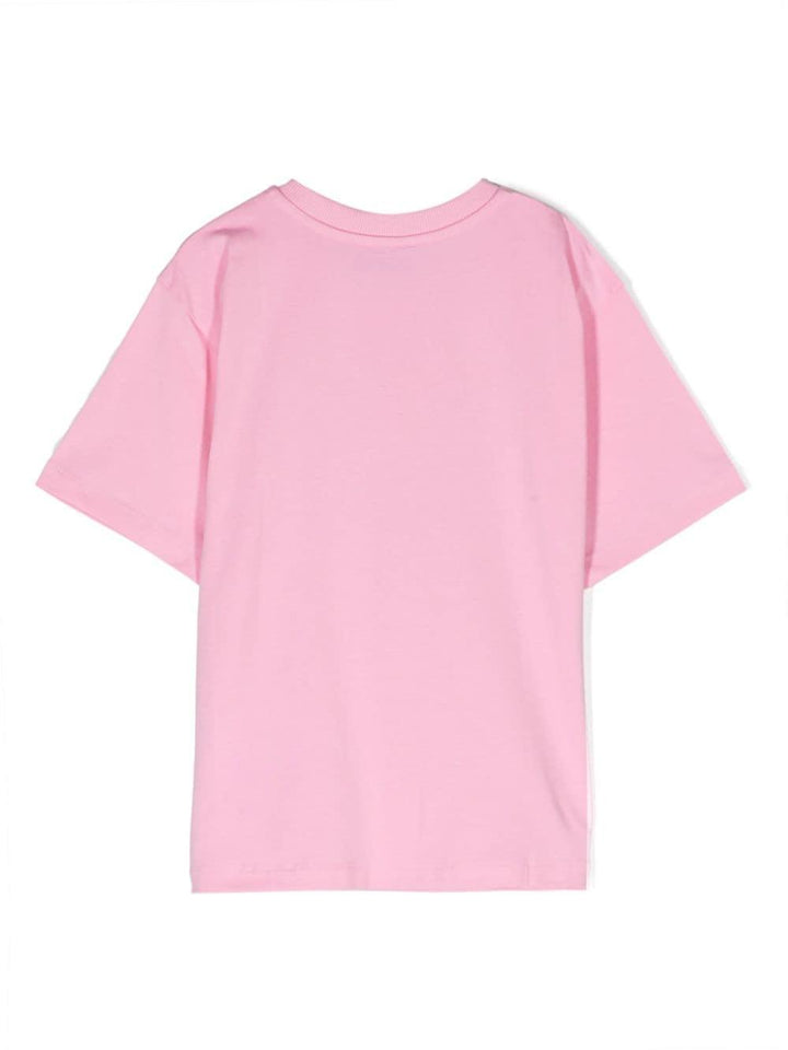 T-shirt bambina rosa/multicolore HUM04SLBA10 50206 MOSCHINO KIDS 