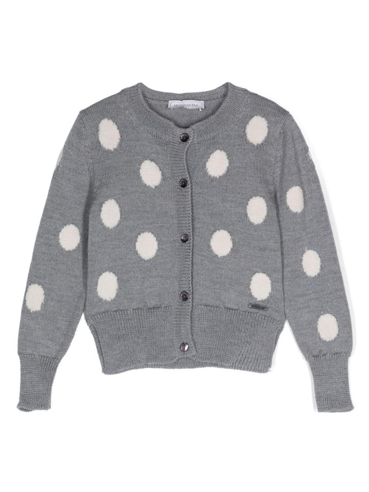 Cardigan grigio bambina