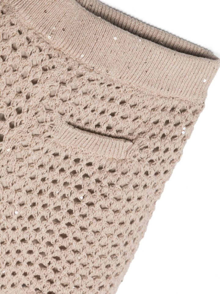 Shorts beige bambina