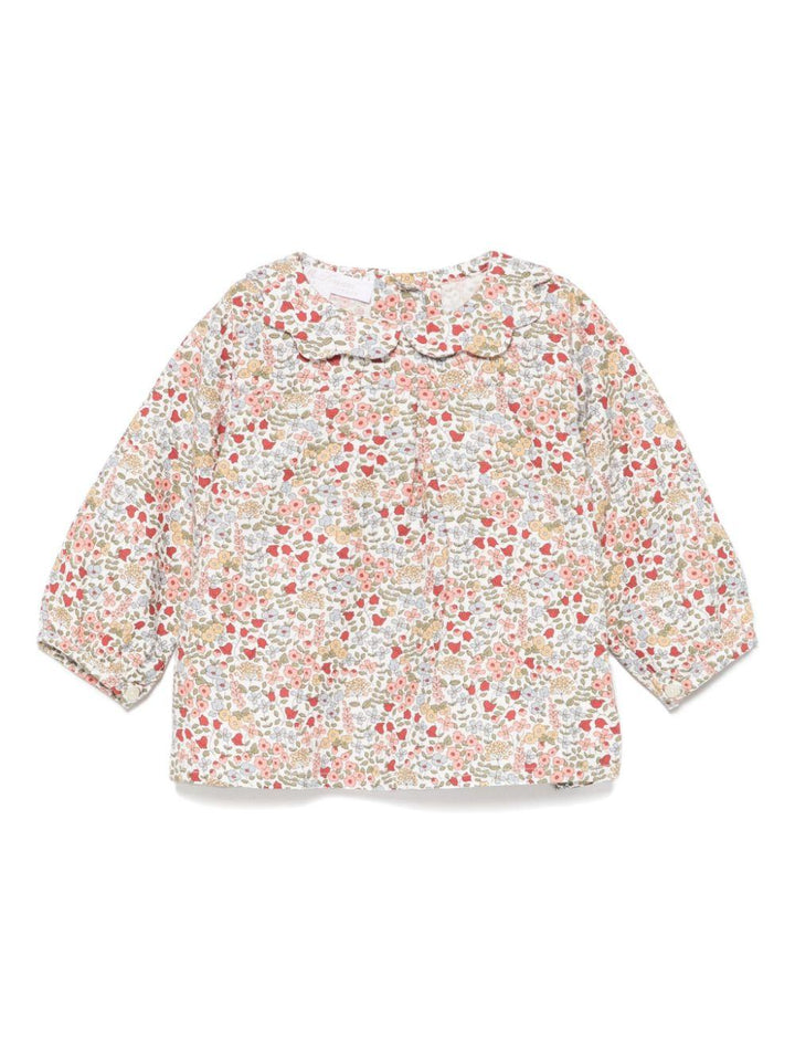 camicia fiori neonata