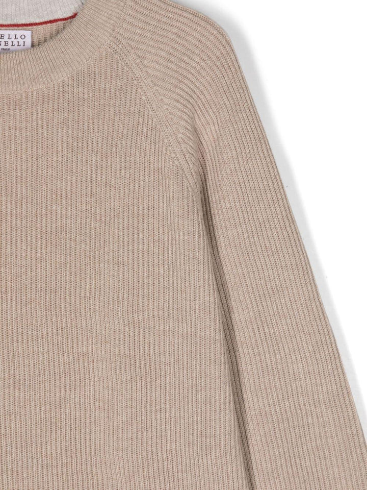 Maglione beige bambino