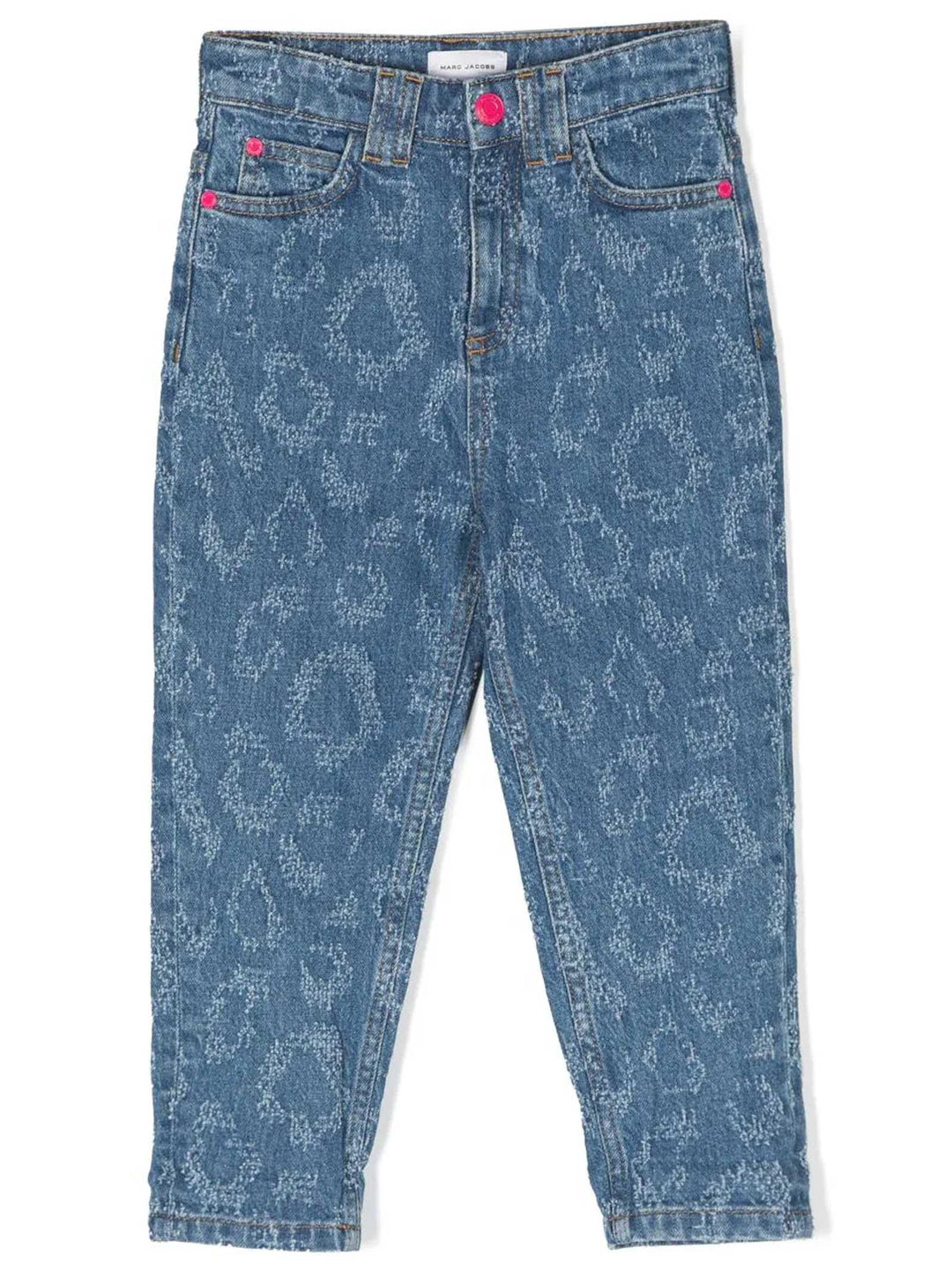 Jeans denim blu bambina con stampa W14331 Z10 Marc Jacobs Kids 