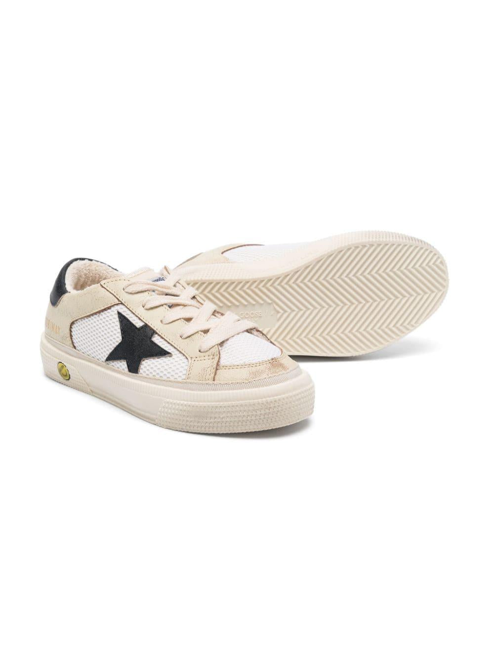Sneakers bambino beige/blu