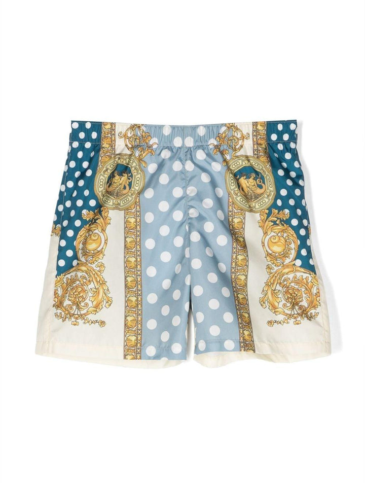 Costume da bagno blu bambino 10002711A08111 5V510 VERSACE 