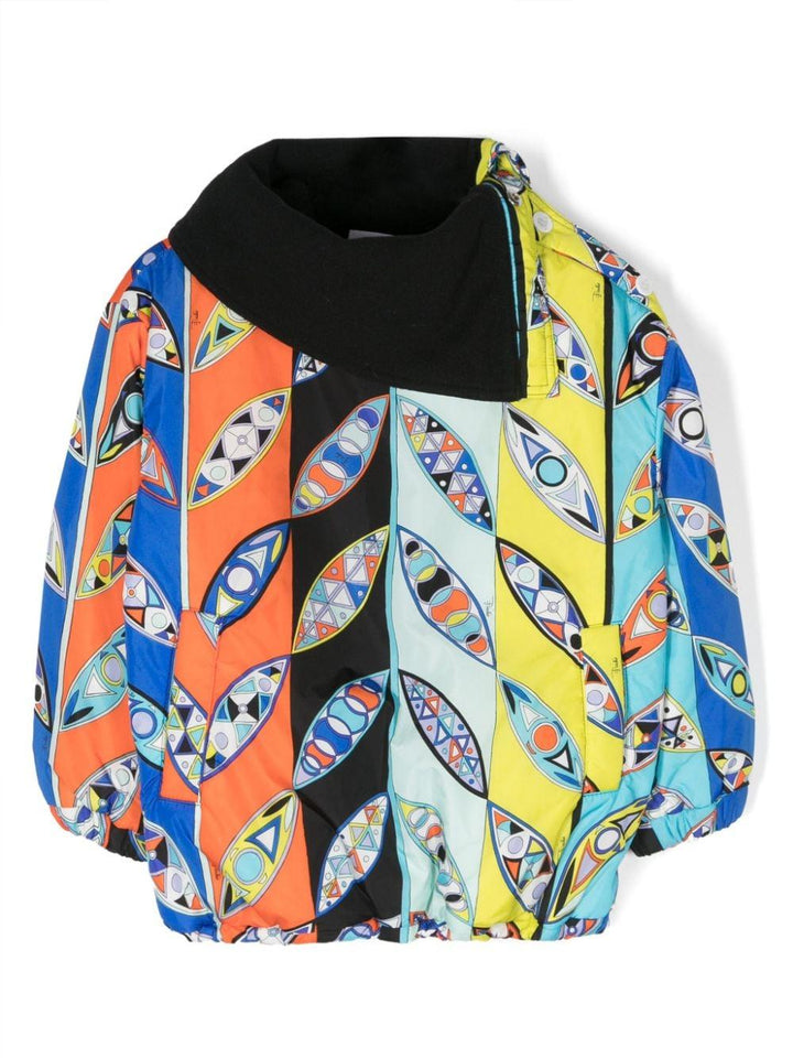 Piumino multicolor bambina