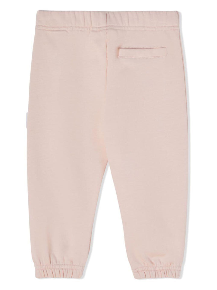 Pantaloni sportivi rosa chiaro neonata con stampa PGXD002F23FLE003 3315 PALM ANGELS KIDS 