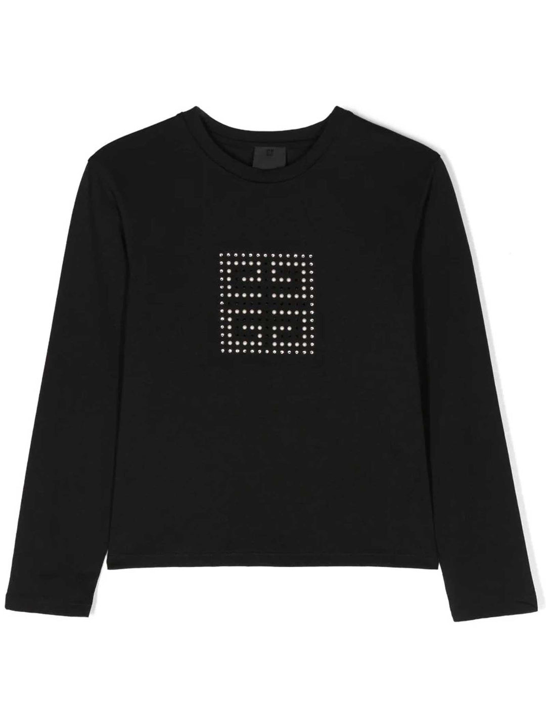 T-shirt nera bambina con stampa H15335 09B Givenchy Kids 