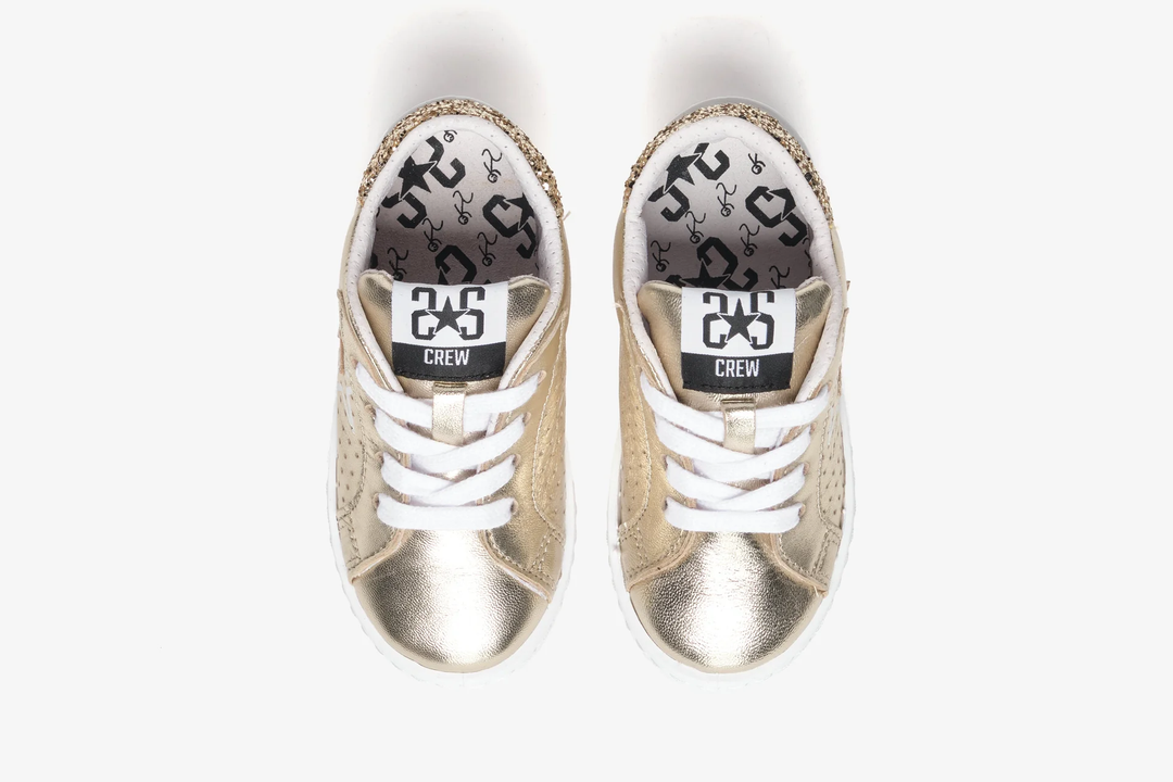 Sneakers oro bambina