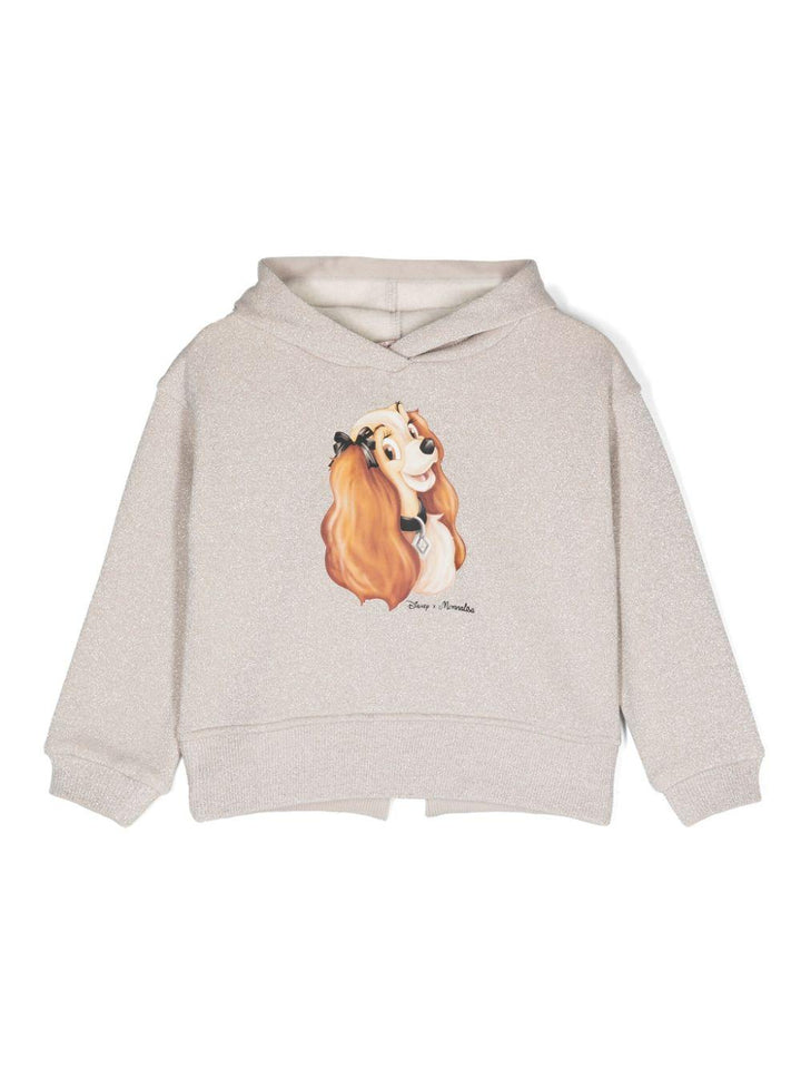 Felpa beige bambina
