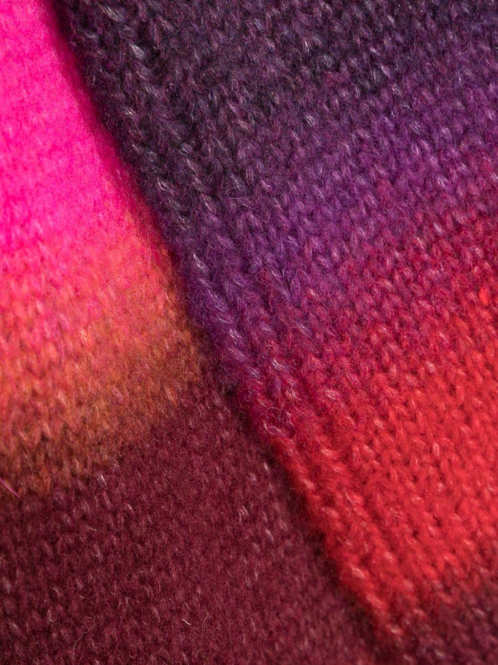 Sciarpa bordeaux multicolor unisex