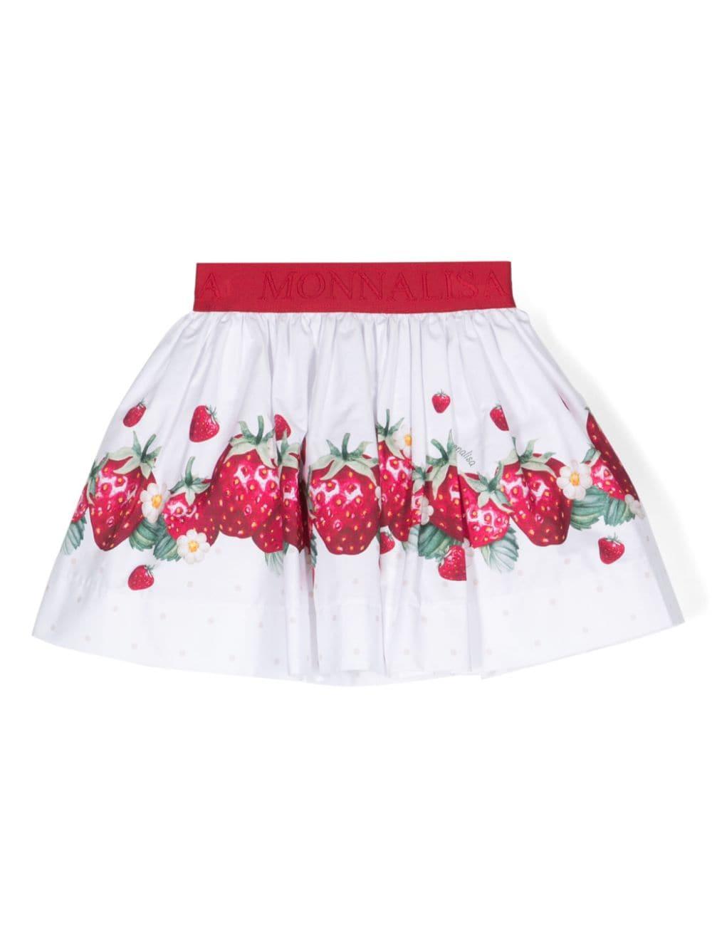 Gonna bambina bianca/rossa