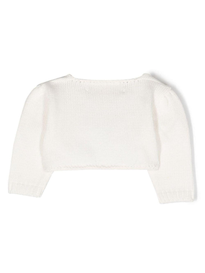 Cardigan bianco neonata