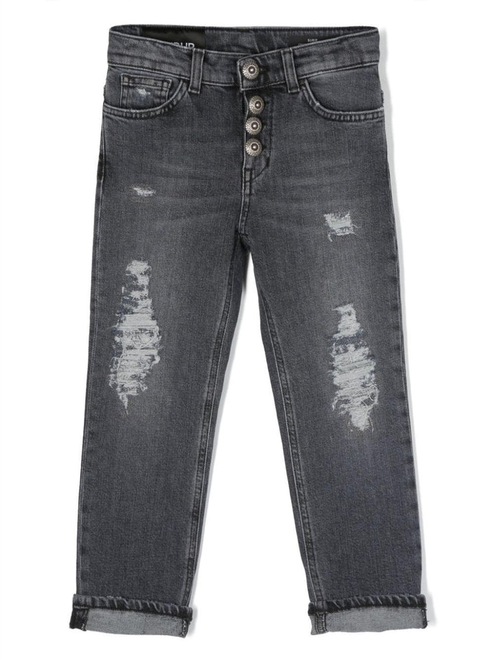 Pantaloni jeans grigio medio bambina
