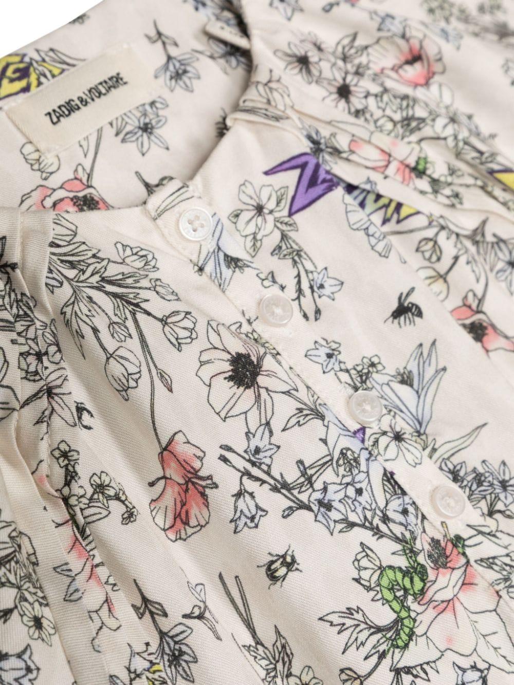 Abito bambina beige/multicolore