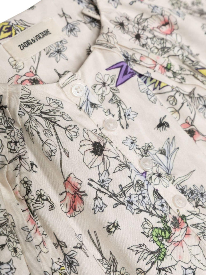 Abito bambina beige/multicolore