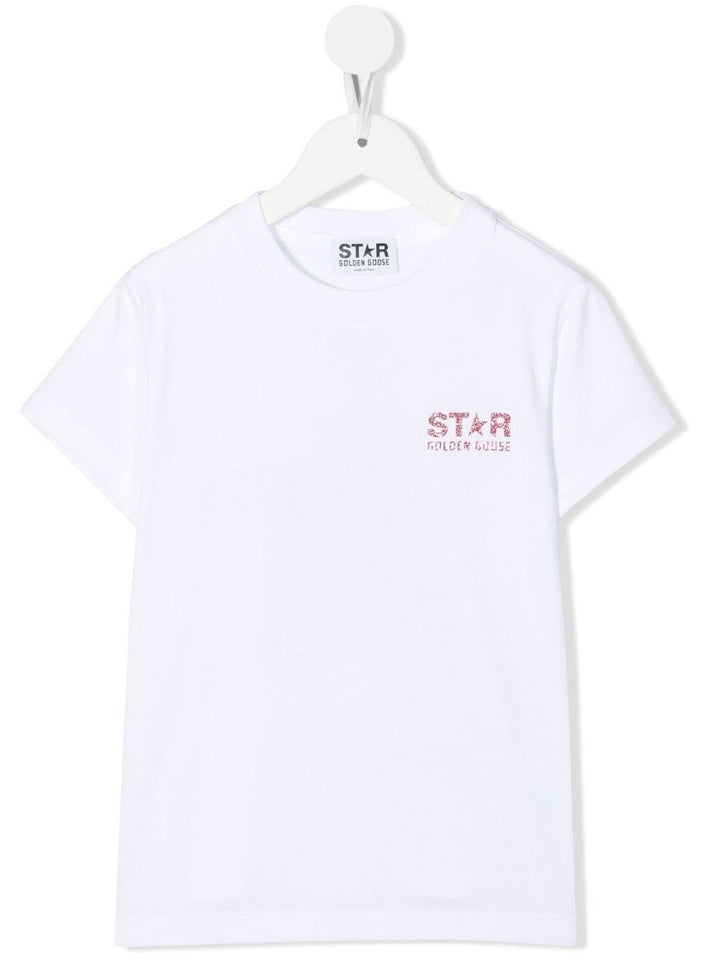T-shirt bianca bambina con stampa