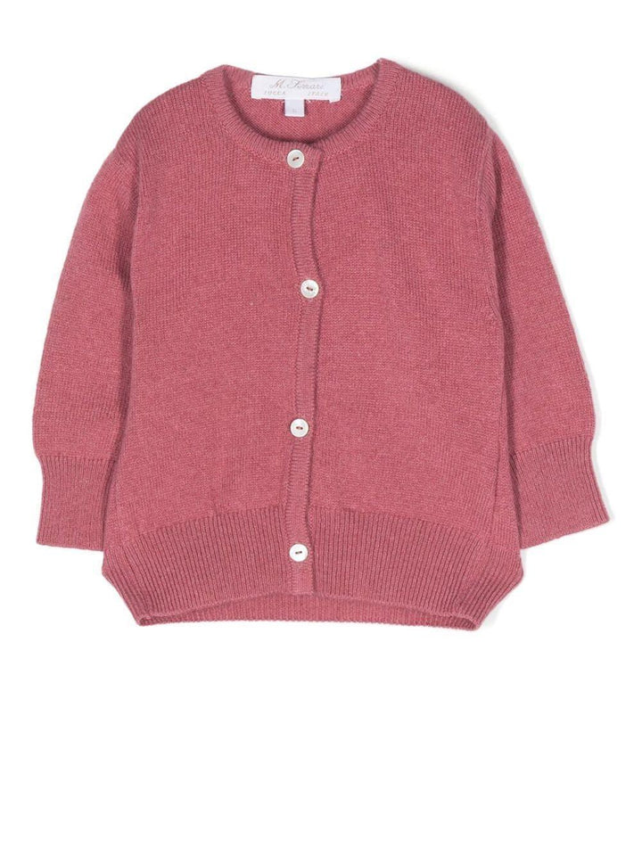Cardigan rosa neonato unisex