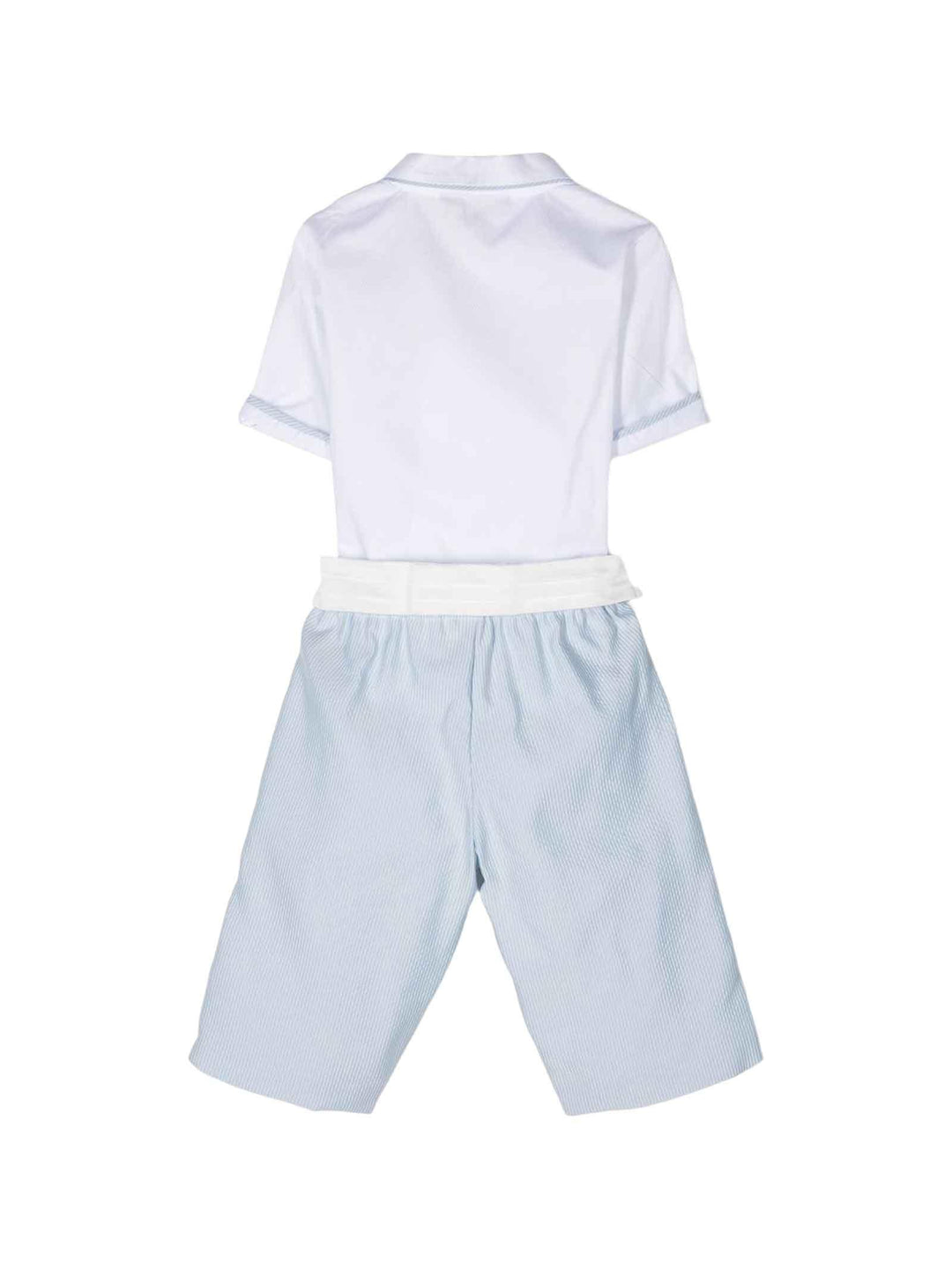 Completo bianco/blu bambino