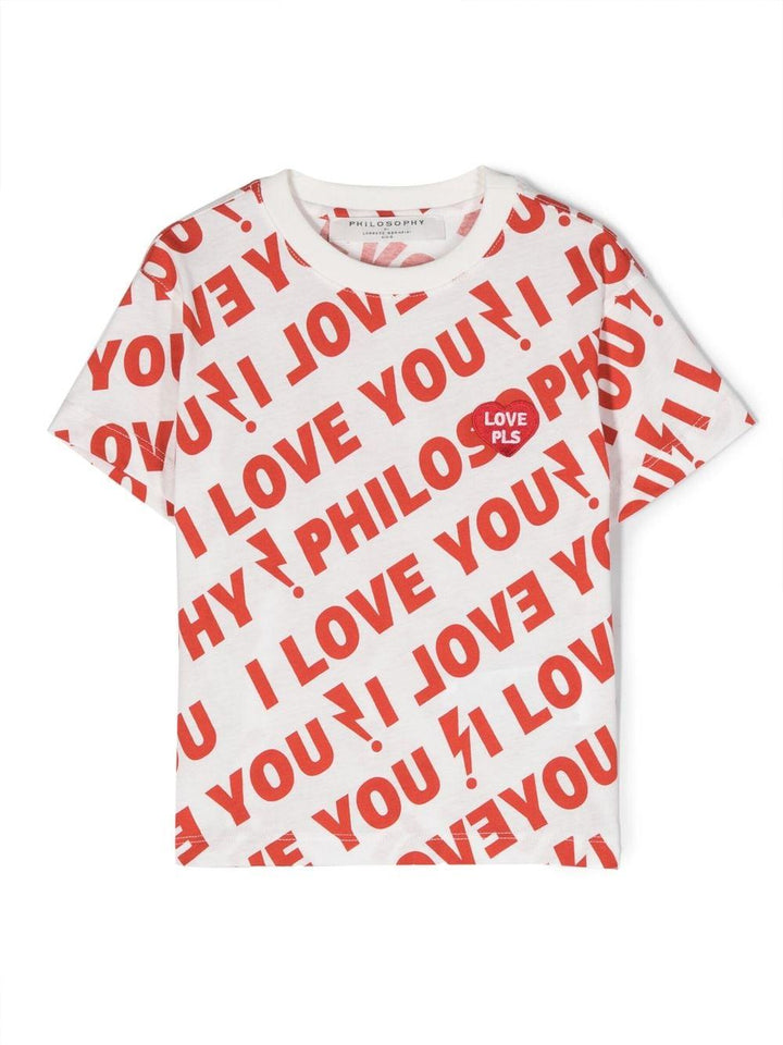 T-shirt bianca bambina
