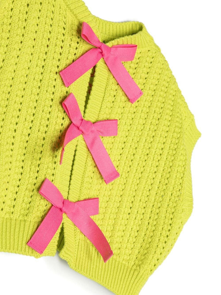 Gilet verde bambina