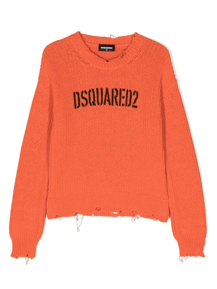 Maglione arancio bambino