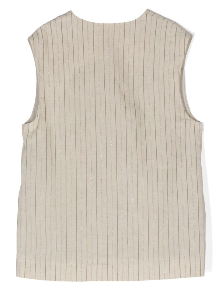 Gilet grigio bambina