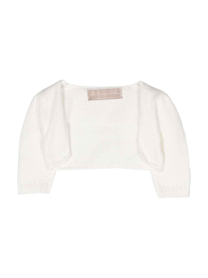 Cardigan bianco neonata