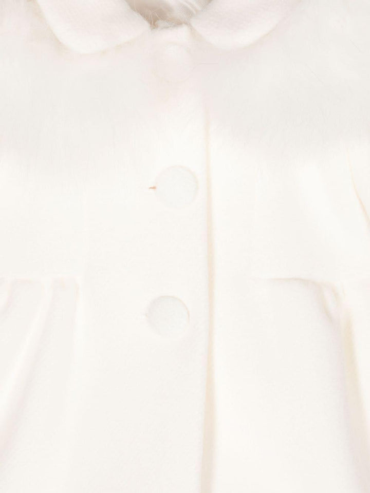 Cappotto bianco neonata