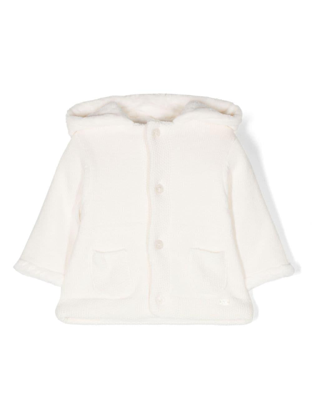 Cappotto bianco neonata TX40010 13 TARTINE & CHOCOLAT 