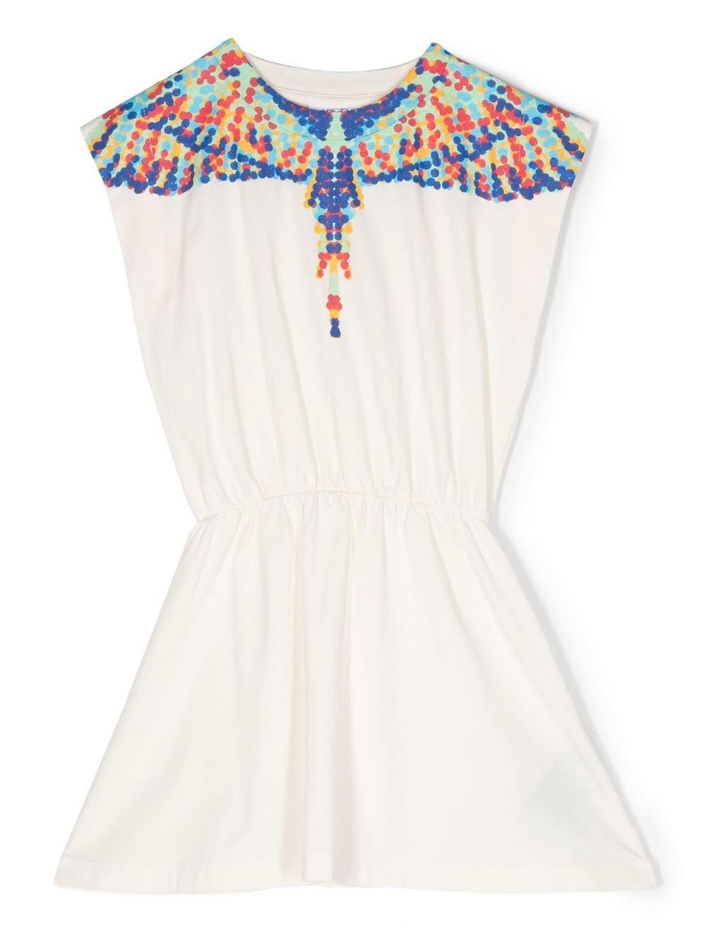 Abito beige bambina CGDH001S23JER002 0430 Marcelo Burlon kids 