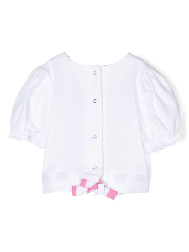 T-shirt bianca neonata