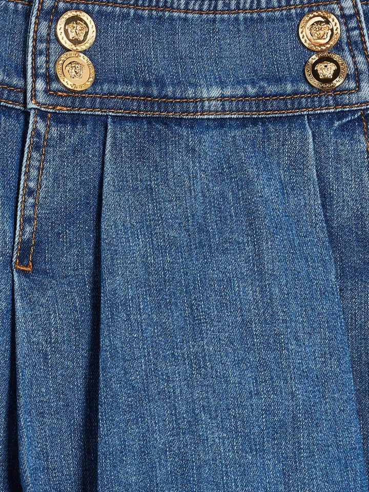 gonna denim bambina 10149561A10670 1D030 VERSACE 