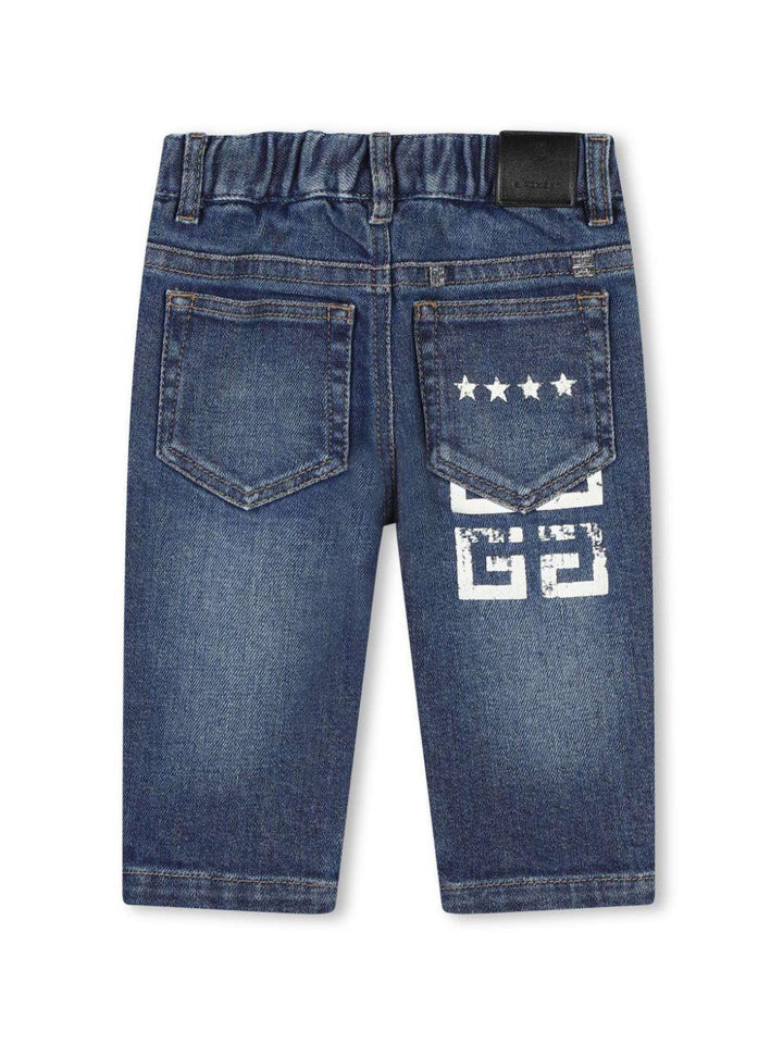 Pantaloni blu neonato