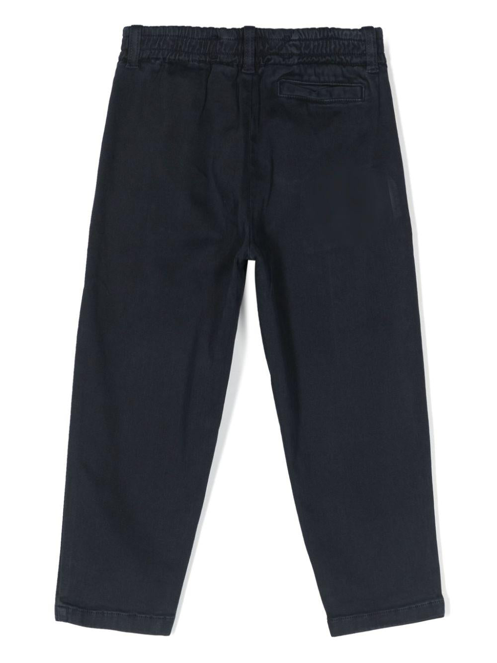 Pantaloni blu navy unisex con logo