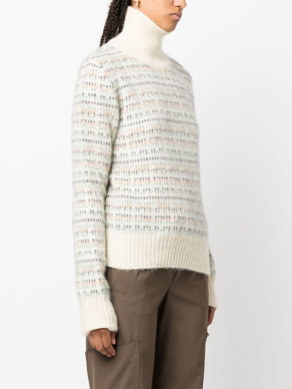Maglione bianco crema donna