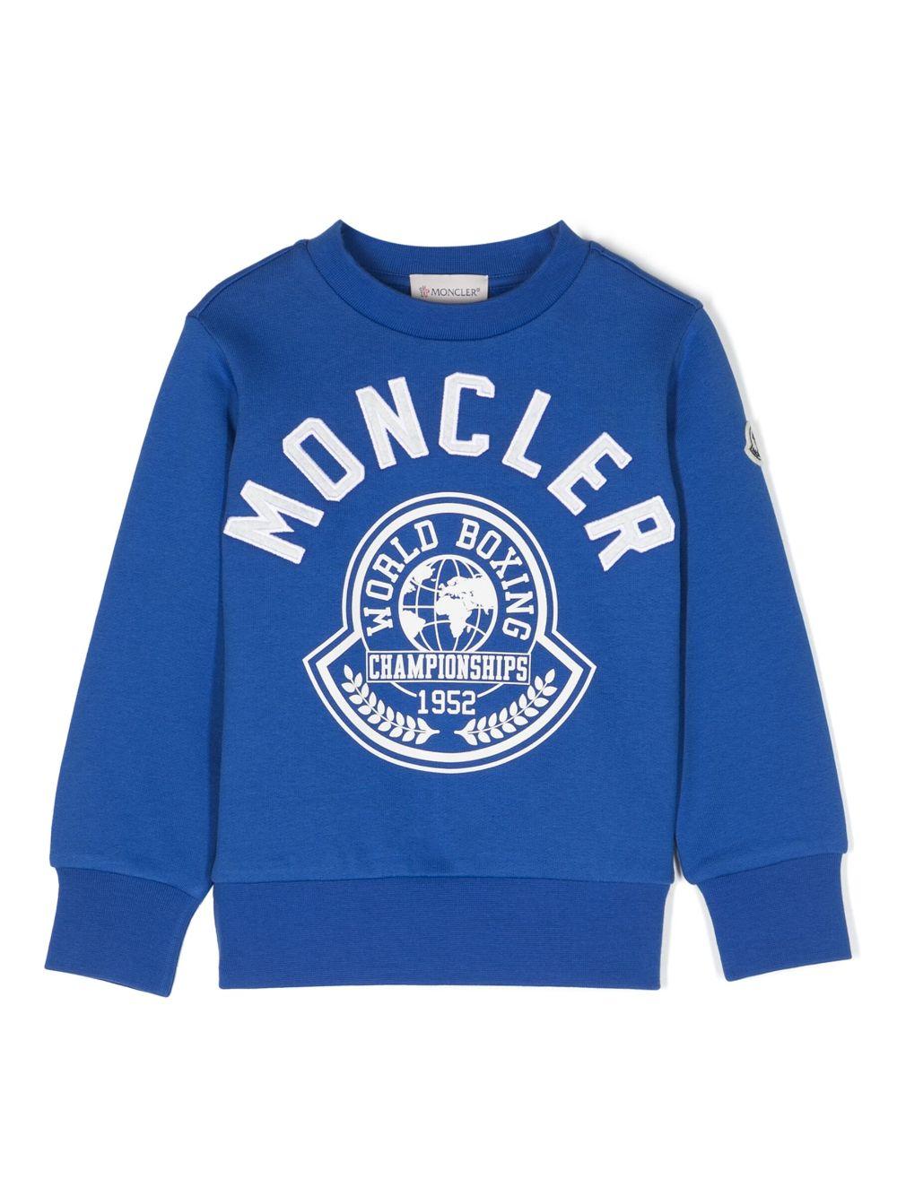 Felpa blu unisex 8G00002899PS 711 Moncler Kids 