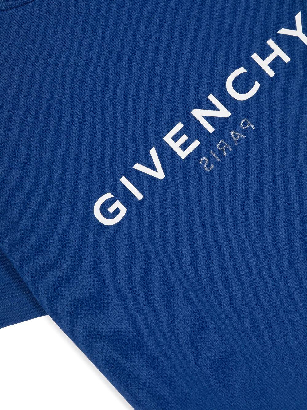 T-shirt blu bambino H25404 865 Givenchy Kids 
