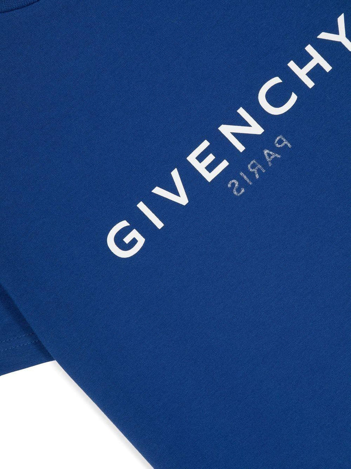 T-shirt blu bambino H25404 865 Givenchy Kids 