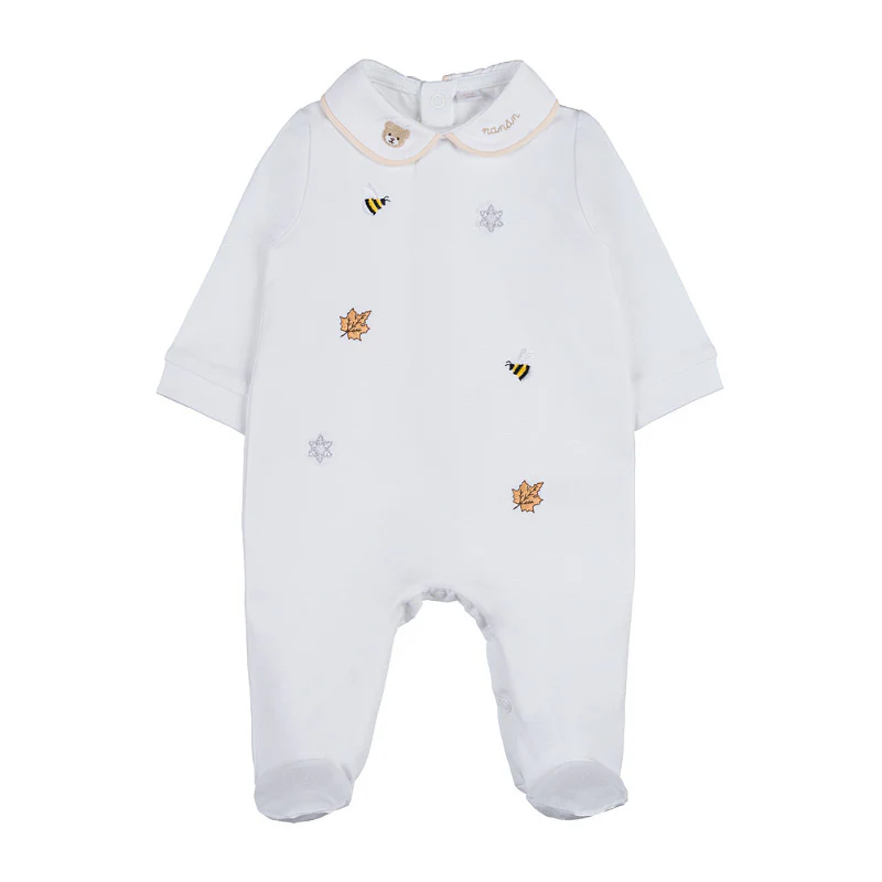 tutina bianca neonato I25001 BIANCO Nanan 