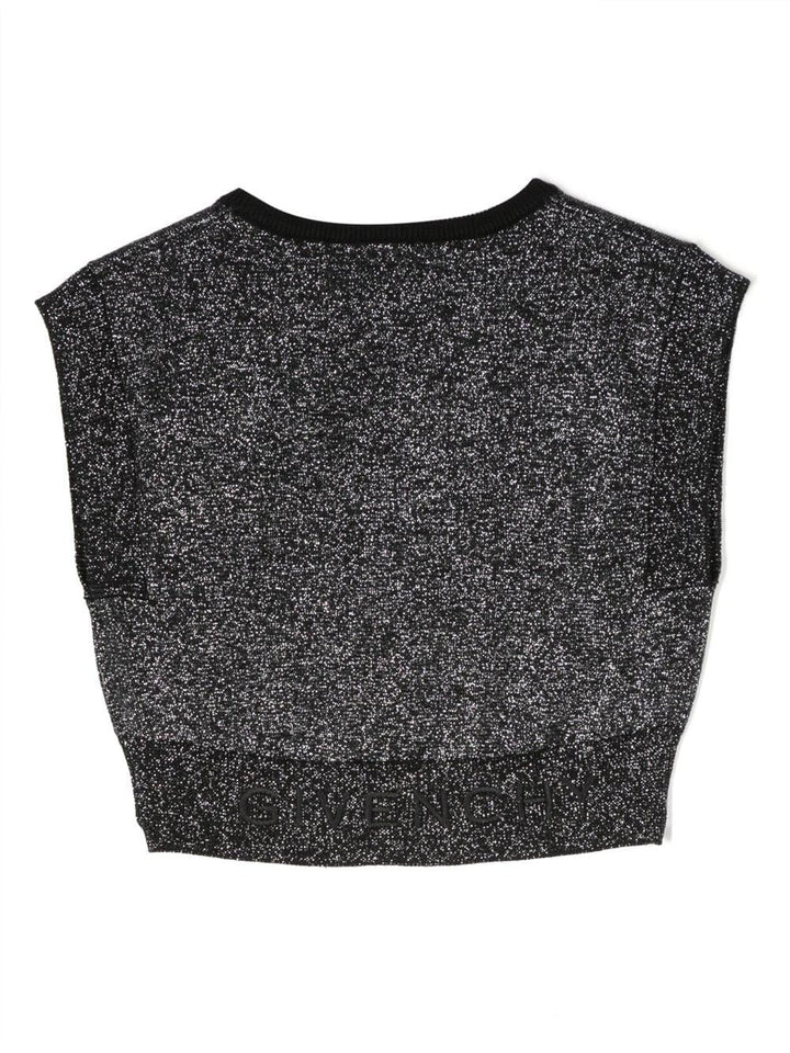 Top grigio bambina H15364 09B Givenchy Kids 