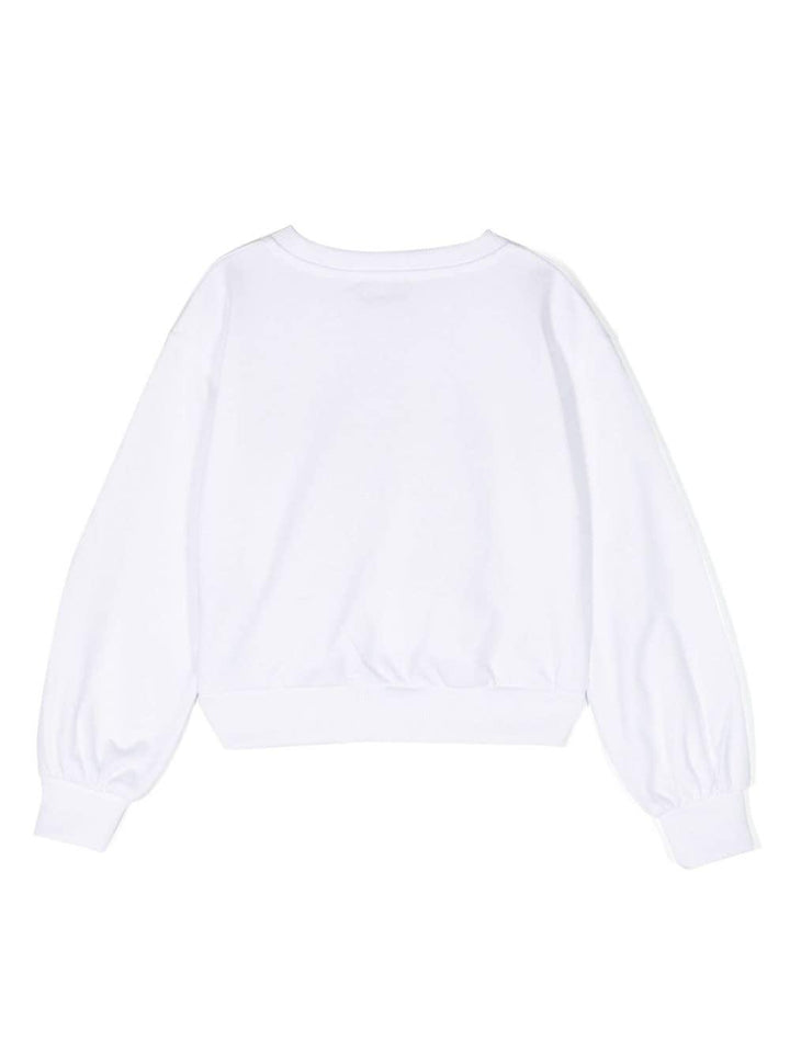 Felpa bianca bambina