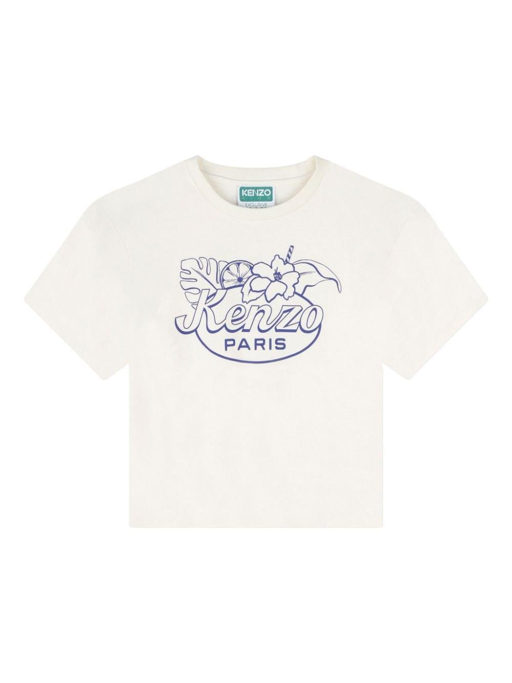 T-shirt avorio bambino K60411 121 KENZO KIDS 